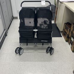 Paws & Pals Double Foldable Pet Stroller 