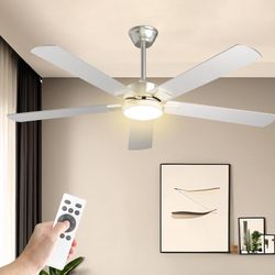 Silver Fan With Light 