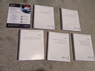 Sans LDR516 Strategic vulnerability and threat management 5 books