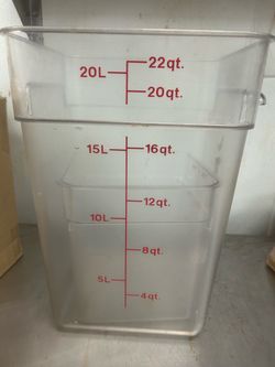 Lot of 10 Useful Restaurant 22 Qt food Containers