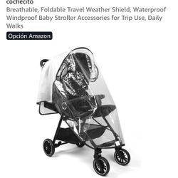 Funda transparente para la lluvia, poncho universal para cochecito