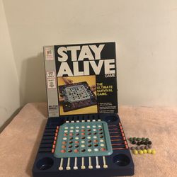 Vintage 1971 Milton Bradley Stay Alive #4105 Complete Original Glass Marbles