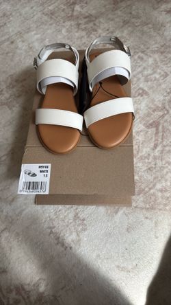 Wonder Nation White Girl Sandals Size 13 