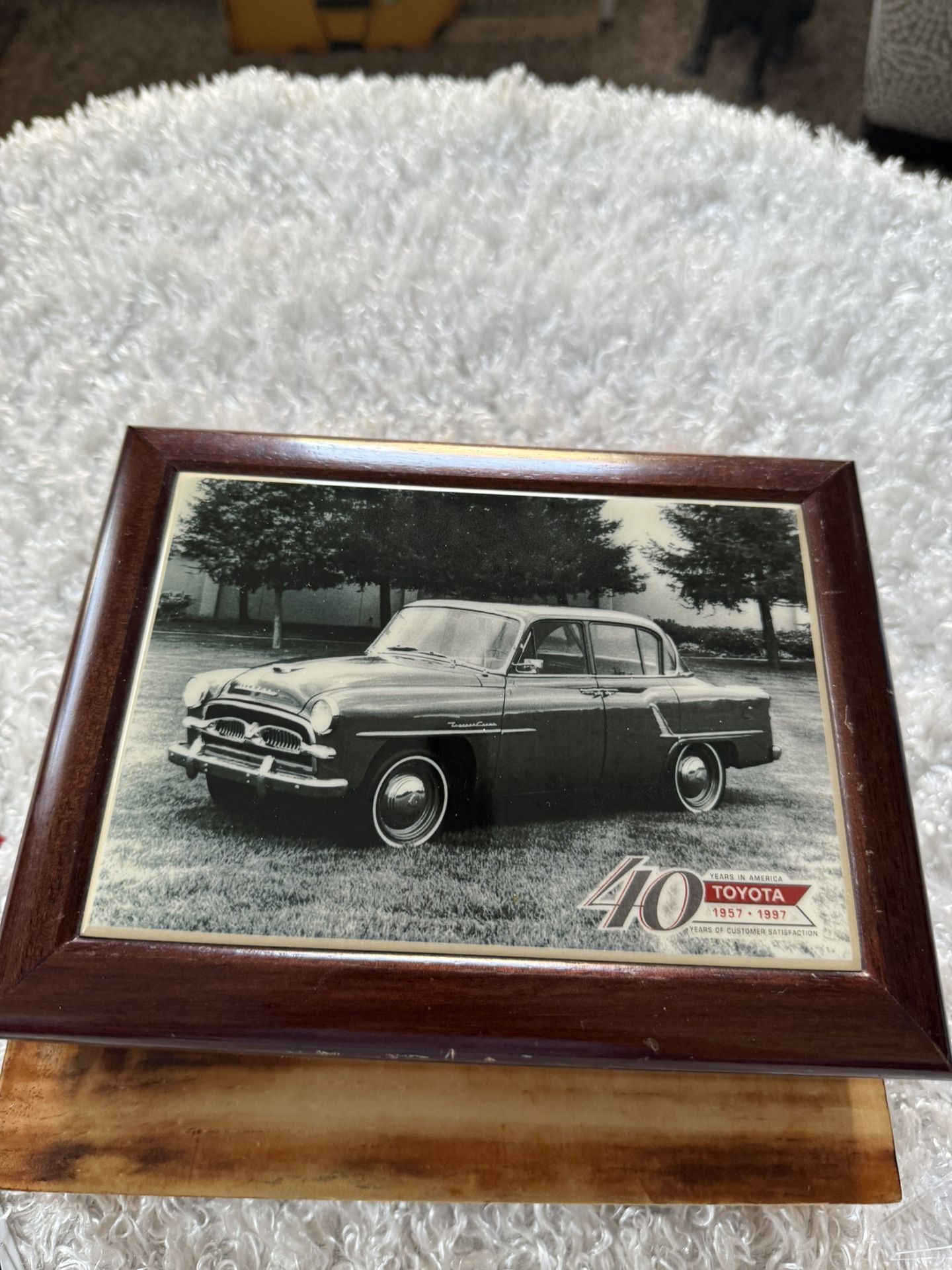 Vintage Collectible 1st Toyota Was Sold In The United States In 1957 High end Jewelry Box. RARE .