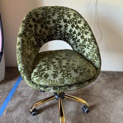 Green Velvet Desk Chair