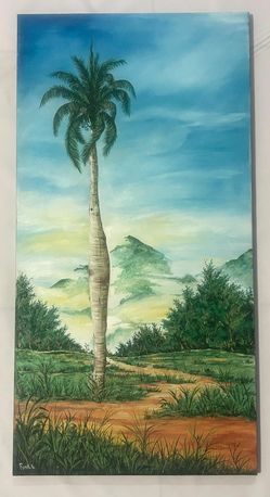 landscape whit a palm tree