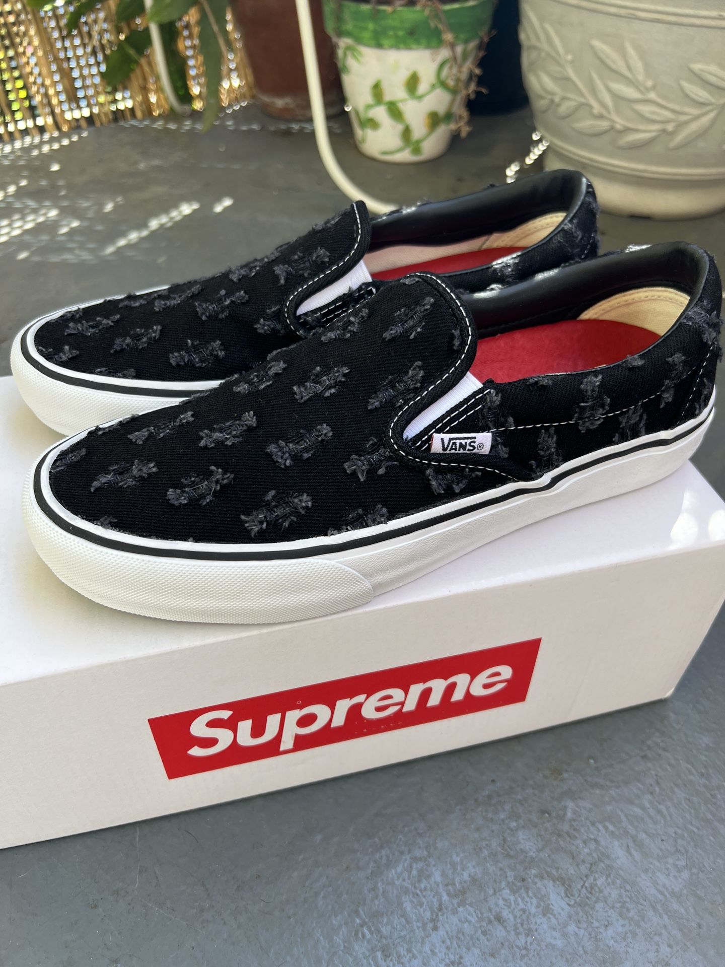 Slip On Van X Supreme Supreme X VANS Pro Collab SKULL PILE Slip-On