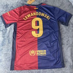  Lewandowski #9 Barcelona Jersey 