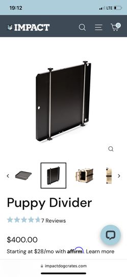 Impact Dog Crate Puppy Divider 