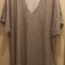 Sequin Shirt Dress