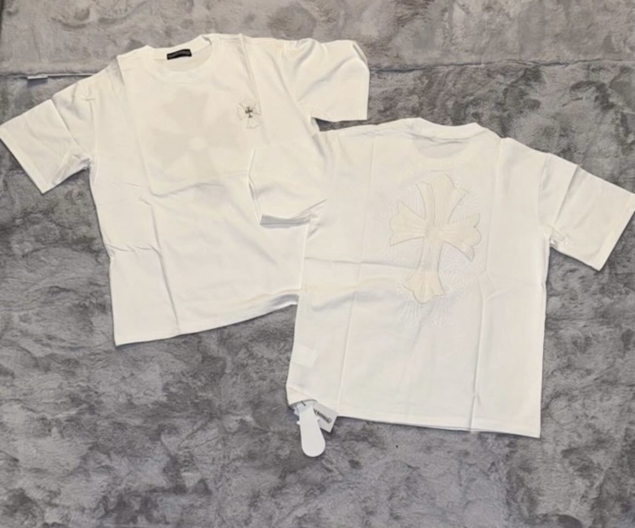 Brand New With Leather And Metal Chrome Hearts Shirt