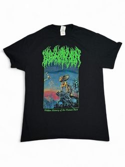 Blood Incantation Hidden History of the Human Race 2019 Tour T-Shirt Band Tee Hardcore Metal - Size Medium