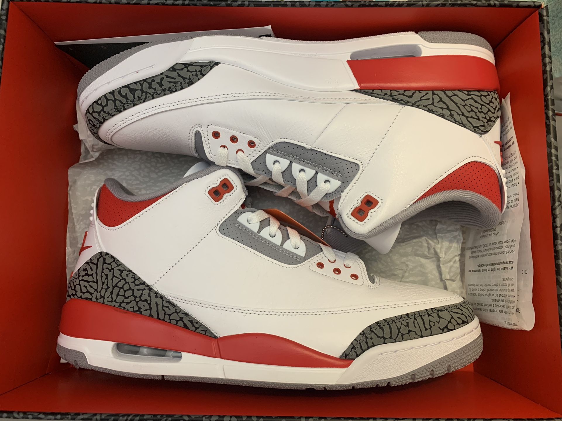 Ds Air Jordan Fire Red 3s Size 13