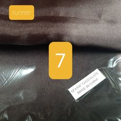 Chocolate Satin Runners ~ 12" x 106" ~ Lot of 7  ~ ranjacuj