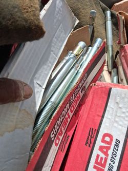 Concrete redhead anchor bolts