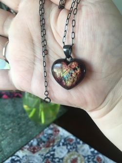 Labradorite Heart Necklace