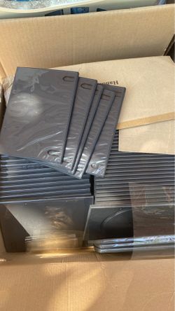 300 or so huge lot of brand new DVD / CD Cases.