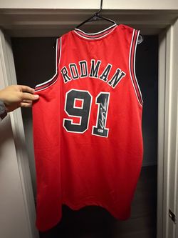 Signed Dennis Rodman Jersey