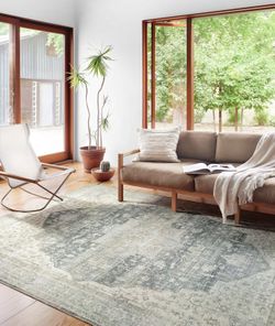 Loloi II Skye Collection SKY-12 Charcoal/Dove 7'-6" x 9'-6" Area