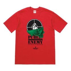 SUPREME Public Enemy Teradome T-Shirt (medium) - RED
