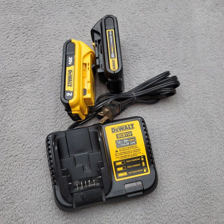 DeWalt 20V Two Batteries And Charger- All For $70