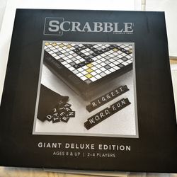 Scrabble Deluxe Edition – 2-4 Players, Ages 8+