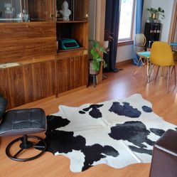 Beautiful Luxurious Brazilian Cow Hide Area Rug 6x7