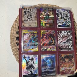One piece and pokemon cards