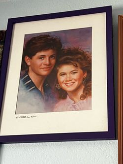 Portrait of Kirk Cameron and tracy gold from growing pains