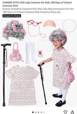100 days of school grandma 👵🏽 costume