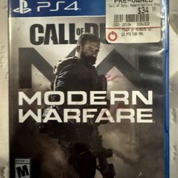 PS4 Call Of Duty Modern Warfare
