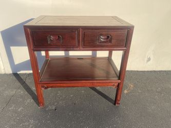Chinese Ming Style Rosewood Console Table w/2 Drawers
