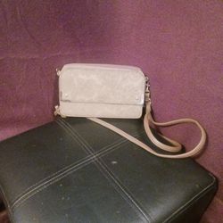 Brown Embossed Leather Purse