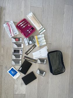 Brand new eye lash extensions kit and waxing kit+ professional makeup