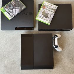 *Gaming Bundle - Ps4 / Xbox One X / Ps3 with Original Controller(s) & Games , + All Cables Included