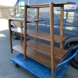 West Elm Calgary Tiered Bookshelf, Mid Century Modern / Danish style 70”