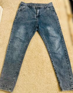 Bronx Designers Streetwear Jeans - Blue Acid Wash - Size M - Like New