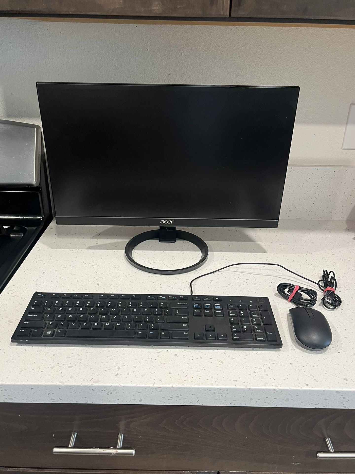 Computer Screen, Keyboard, Mouse