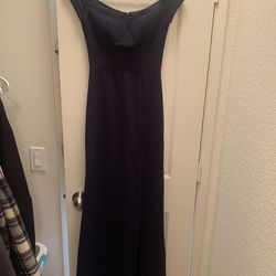 Long Navy Blue Dress