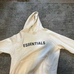 White Essentials Hoodie
