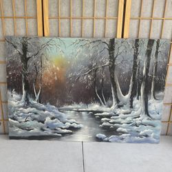 Beautiful Hand Painted Oil Decorative Landscape Painting