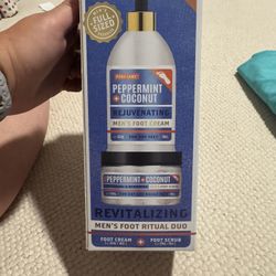 New Men’s Foot Cream and Scrub Duo