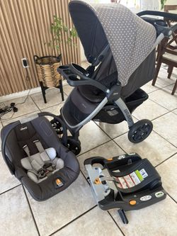 Chicco Bravo Trio Travel System Stroller with KeyFit 30 Infant Car Seat