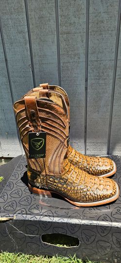 Patron Honey Caiman Boots size 9.5 mens