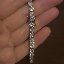 Silver Tennis Bracelet 