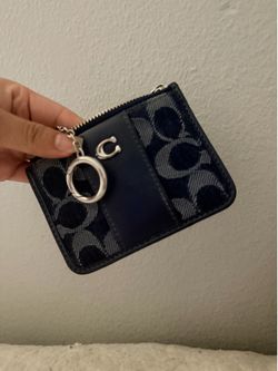 Denim coach wallet