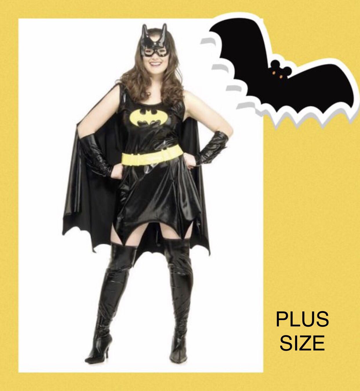 “THE BAT 🦇 GIRL!” Women’s deluxe premium pleather plus size bat girl costume SIZE XL - NEW!