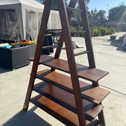 A Frame Ladder Shelf Furniture Piece 