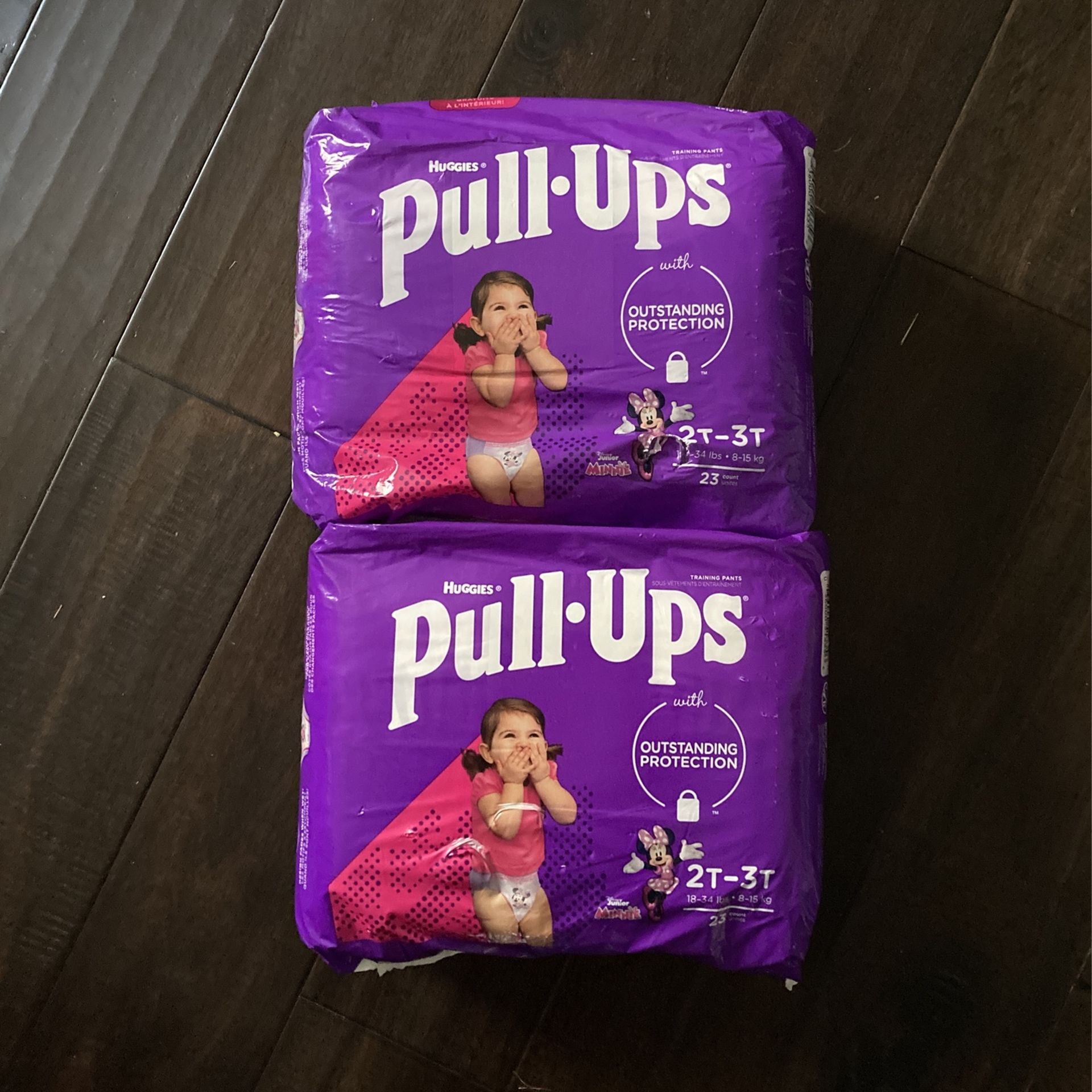 Huggies Girls Pull -Ups 2t-3t  (2) Packages For $15