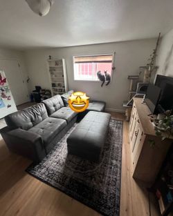 Grey sectional